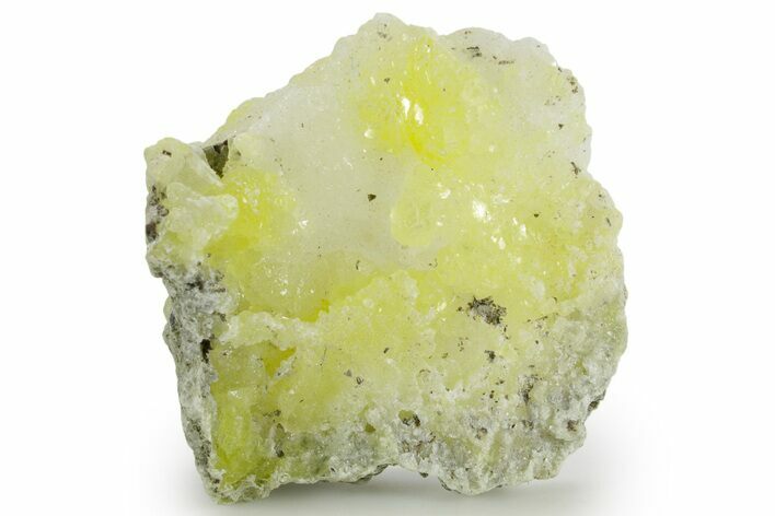 Pale Yellow Brucite In Matrix - Balochistan, Pakistan #375188